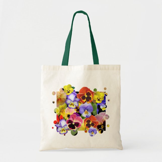 Bolso De Tela Pansy Patchwork (Frente)