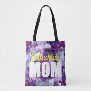 Bolso De Tela Pansy Tote Bag Para Madre