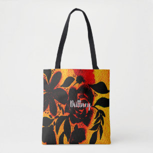 Bolso De Tela Pantalla Gothic Dark Florals