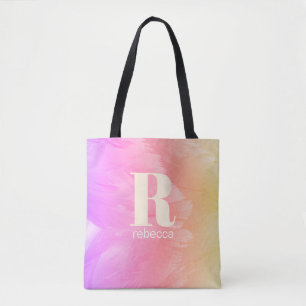 Bolso De Tela Pantalones de cisne Pastel Rainbow Ombre