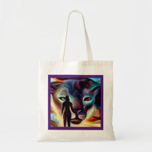 Bolso De Tela Pantera de animales espirituales 3