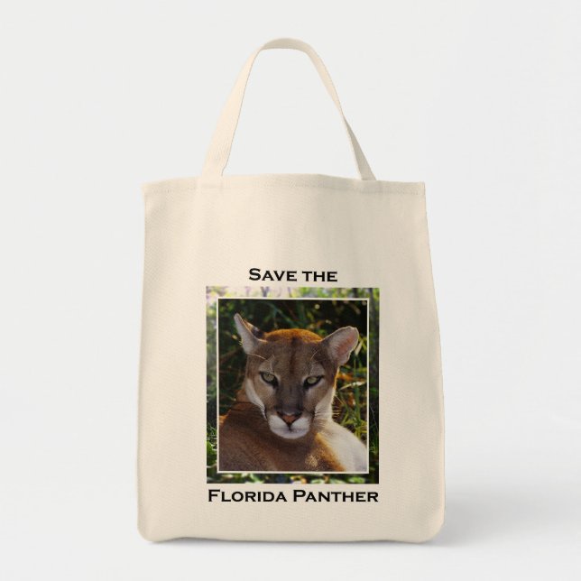 Bolso De Tela Pantera de la Florida (Frente)