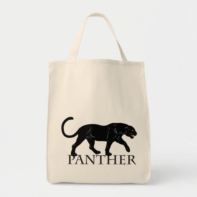 Bolso De Tela pantera negra (Frente)