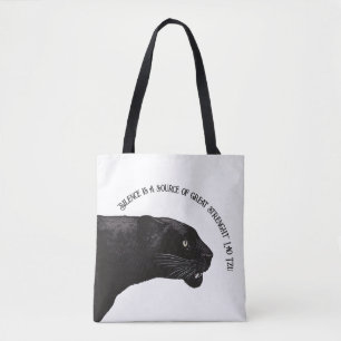Bolso De Tela Pantera negra por Toshi Yoshida Wood Wall Art