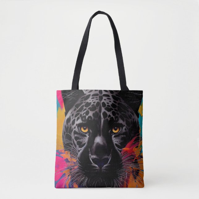 Bolso De Tela Panther Animal Discovery Adventure Nature Planet E (Anverso)