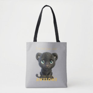 Bolso De Tela Panther concentrado asombroso Cute Adorable Funny