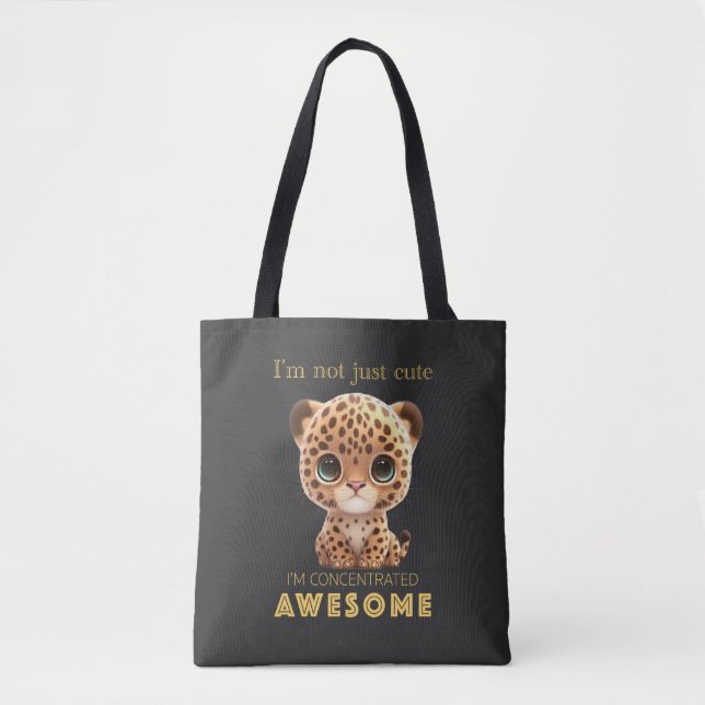 Bolso De Tela Panther concentrado asombroso Cute Adorable Funny (Anverso)