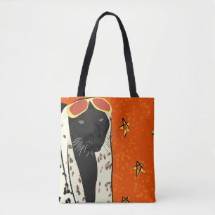 Bolso De Tela Panther en el estilo