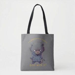 Bolso De Tela Panther Stubborn Deal With It Cute Adorable Funny