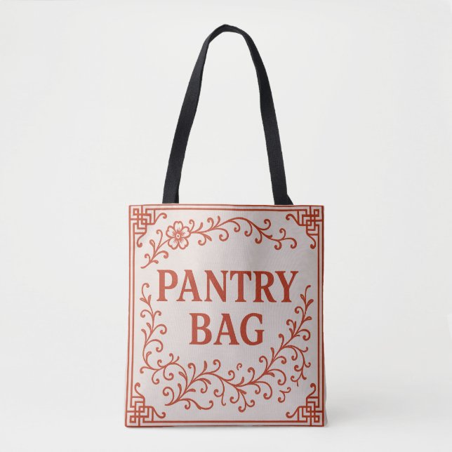 BOLSO DE TELA "PANTRY BAG" - TOTE CHINOISERIE (Anverso)