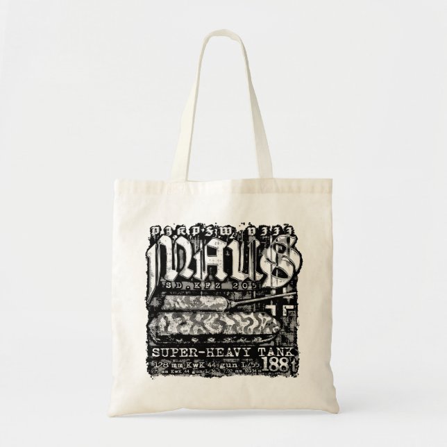 Bolso De Tela Panzer VIII Maus (Frente)