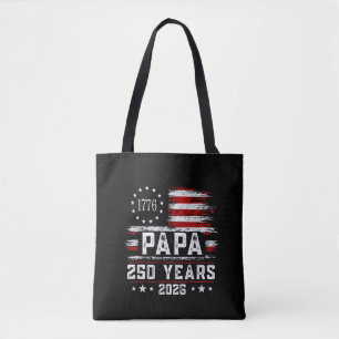 Bolso De Tela Papa Americano Hombre Bandera 250 Años 4 de Julio 