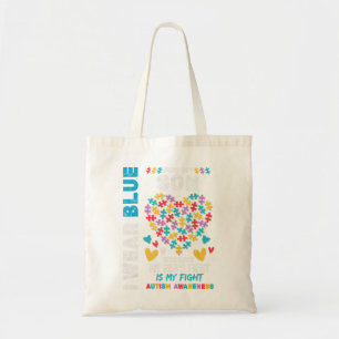 Bolso De Tela Papá autista orgulloso, uso azul para el autismo d