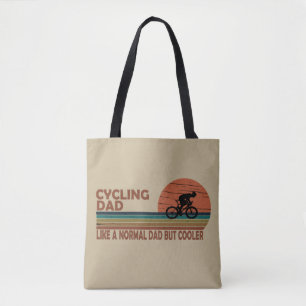 Bolso De Tela Papá divertido en bicicleta como un papá normal pe
