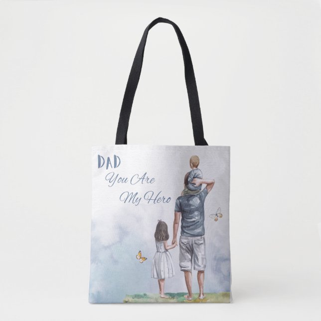 Bolso De Tela Papá, eres mi héroe (Anverso)