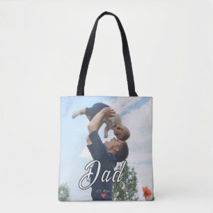Bolso De Tela Papá Estableció Regalo Foto Corazón Divertido Guió