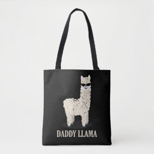 Bolso De Tela Papá Llama Alpaca Amante de Animales Divertidos