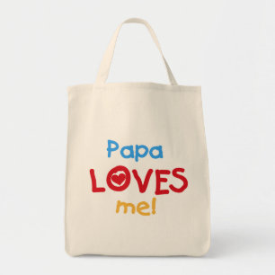 Bolso De Tela Papa me ama camisetas y regalos