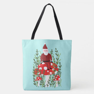 Bolso De Tela Papá Noel en mágicas navidades de hongos