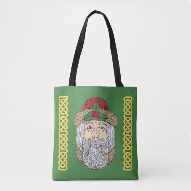 Bolso De Tela Papá Noel Navidad (Anverso)