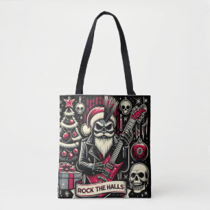 Bolso De Tela Papá roquero navidad 