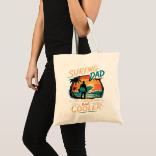 Bolso De Tela Papá surfista como un papá normal pero más genial 