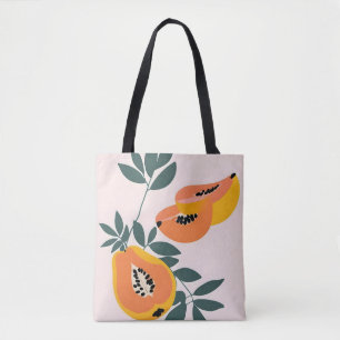 Bolso De Tela ¡PAPA-YAY! Papaya Fruta Tropical