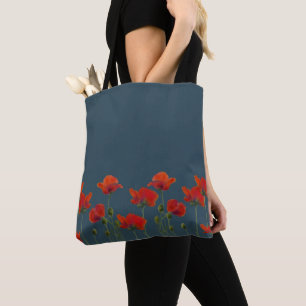 Bolso De Tela Papas Verde azuladas