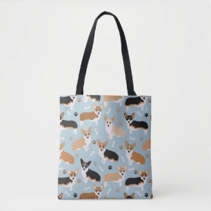Bolso De Tela Papas y huesos de perro de Corgi