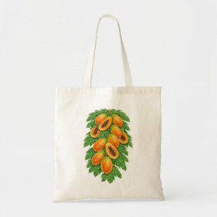 Bolso De Tela Papaya Botánica Fruta Tropical