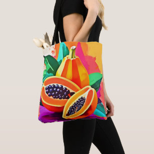 Bolso De Tela Papaya en rodajas