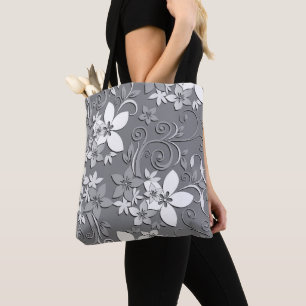 Bolso De Tela Papel de pared de flores 2
