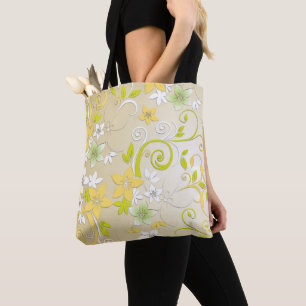 Bolso De Tela Papel de pared de flores 3