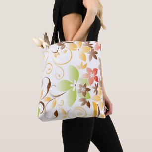 Bolso De Tela Papel de pared de flores 5