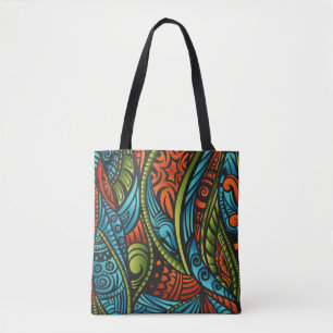 Bolso De Tela Papel pintado étnico abstracto