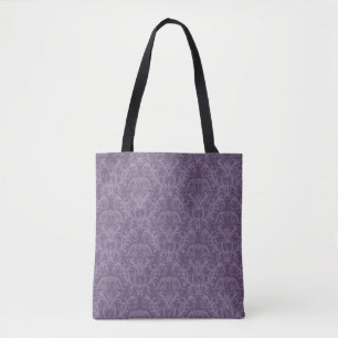 Bolso De Tela Papel pintado púrpura de lujo
