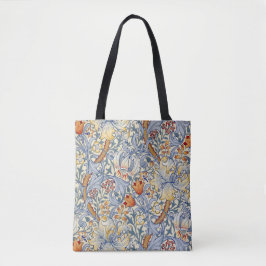 Bolso De Tela Papel pintado victoriano Gold Lily de William Morr