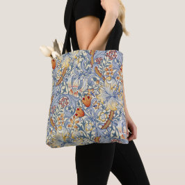 Bolso De Tela Papel pintado victoriano Gold Lily de William Morr