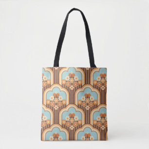 Bolso De Tela Papel tapizado de los años 70 de diseño sin fisura