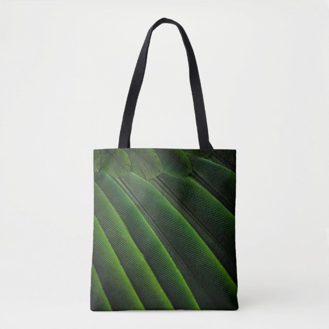 Bolso De Tela Papel verde 3D (Anverso)