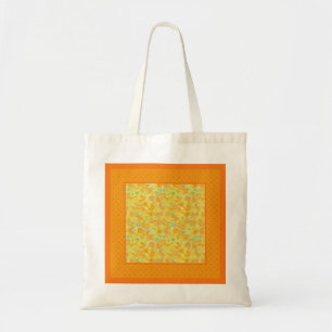 Bolso De Tela Papeles dorados y puntos de polka