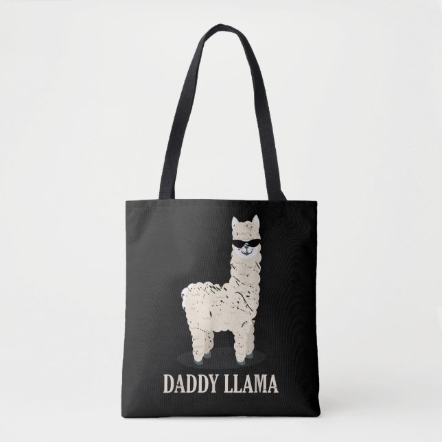 Bolso De Tela Papi Llama Alpaca Divertido amante Animal (Anverso)