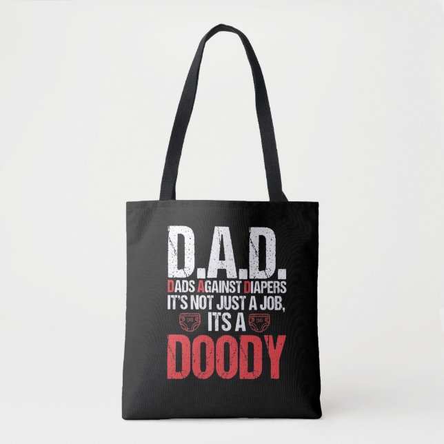 Bolso De Tela Papi nuevo contra el problema de los adultos del n (Anverso)