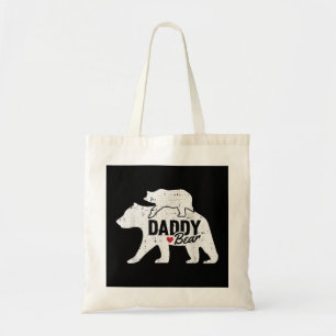 Bolso De Tela Papi oso Padres Día Cubo Infantil Papá-a Po