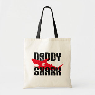 Bolso De Tela Papi Shark Worn Graphic