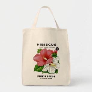 Bolso De Tela Paquete de Semillas Vintage de Hibiscus