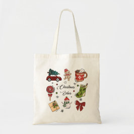 Bolso De Tela Paquete de Stickers Navideños Christmas Vibes