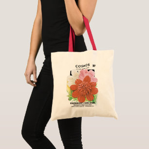 Bolso De Tela Paquetes de Semillas Vintage, Flores Cosmos Garden