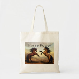 Bolso De Tela par de caballos salvajes
