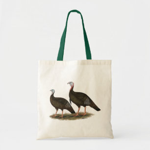 Bolso De Tela Par salvaje del este de los pavos